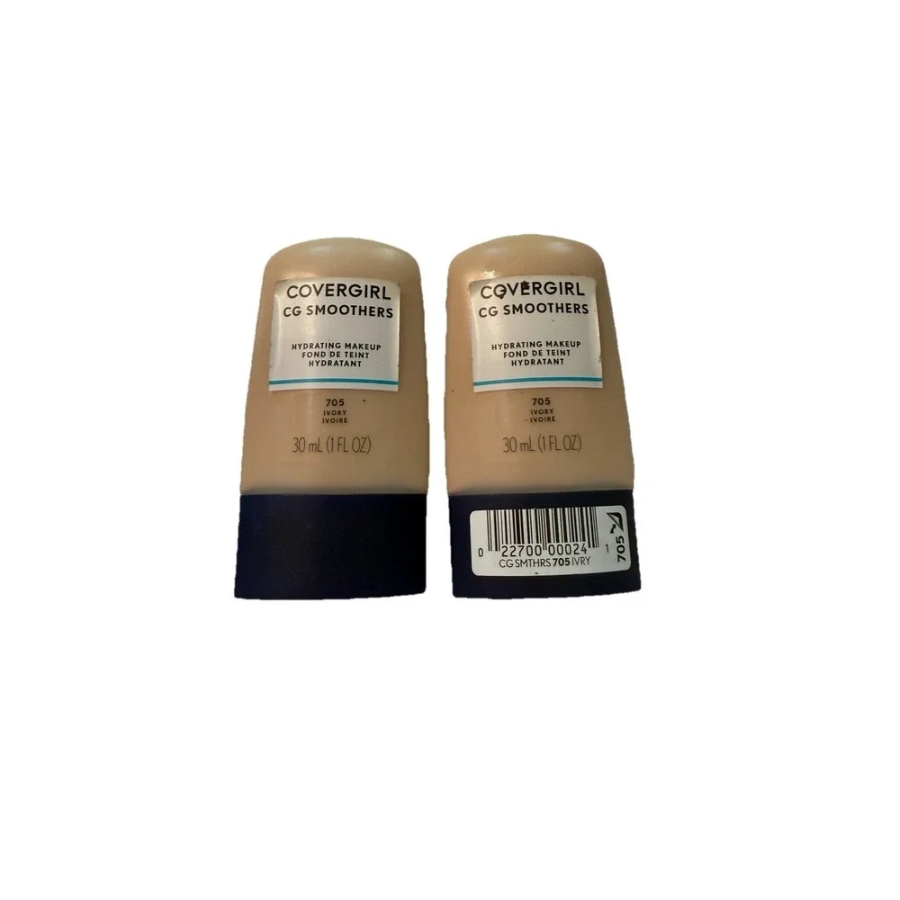 Covergirl CG Smoothers Hydrating Makeup 705 Ivory 2 Pack New Discontinued